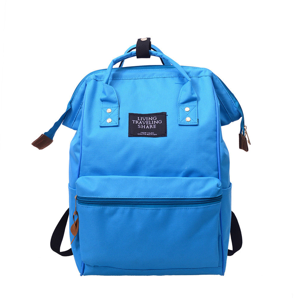 Plain Unisex 36L Blue Nexfo Gets Better School Bag